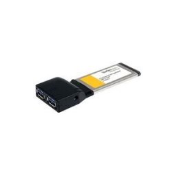 StarTech.com Carte Adaptateur ExpressCard vers 2 Ports USB 3.0 avec Support UASP - 1x Carte ExpressCard 34mm - 2x USB 3.0 A Femelle - adaptateur USB - ExpressCard - USB 3.0 x 2