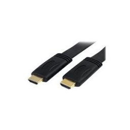 StarTech.com Cable plat HDMI haute vitesse Ultra HD 4K x 2K avec Ethernet de 5m - Cordon HDMI vers HDMI - Male / Male - Noir - cable HDMI avec Ethernet - 5 m