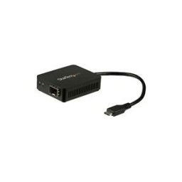 StarTech.com Adaptateur reseau USB-C vers fibre optique Gigabit Ethernet avec SFP ouvert - Convertisseur USB-C vers fibre 1000Base-SX/LX - adaptateur reseau - USB-C - 1000Base-LX/1000Base-SX x 1