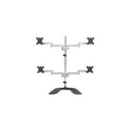 StarTech.com Pied pour ecran PC a 4 affichages - Support articule en acier et aluminium - Pour quatre moniteurs jusqu'a 27 (ARMQUADSS) pied - bras reglable - pour 4 moniteurs