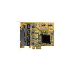 StarTech.com Carte reseau PCI Express a 4 ports Gigabit Ethernet avec chipset Realtek RTL8111G - Adaptateur NIC PCIe GbE - adaptateur reseau - PCIe - Gigabit Ethernet x 4