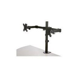StarTech.com Bras pour ecran PC a double affichage en aluminium - Double articulage - Pour moniteurs a montage VESA jusqu'a 32 (ARMDUAL2) kit de montage - bras reglable - pour 2 moniteurs - noir