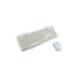 MCL Samar ACK-2012/B - ensemble clavier et souris - AZERTY - Europe - blanc Peripherique d'entree