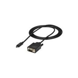 StarTech.com 6ft (2m) USB C to VGA Cable, 1920x1200/1080p USB Type C to VGA Video Active Adapter Cable, Thunderbolt 3 Compatible, Laptop to VGA Monitor/Projector, DP Alt Mode HBR2 Cable - 2m USB-C Video Cable (CDP2VGAMM2MB) - cable video / USB - 24 pin US