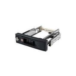 StarTech.com Rack amovible sans tiroir de 5,25 pouces pour disque dur SATA de 3,5 pouces - Rack mobile echange a chaud / Hot Swap - Rack de stockage mobile