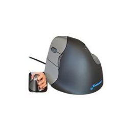 MCAD Evoluent VerticalMouse 4 Left - souris verticale - USB - gris, argent