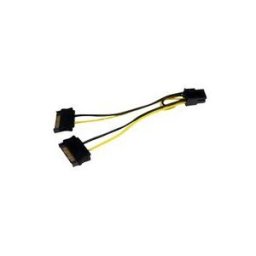 StarTech.com Cable adaptateur d'alimentation pour carte video - 2x SATA vers PCIe 6 broches - 15 cm - cable d'alimentation - alimentation SATA pour Alimentation PCIe de 6 broches - 15 cm