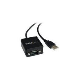 StarTech.com Cable adaptateur de 1,80 m USB vers serie DB9 RS232 - Chipset FTDI - Memorisation de port - 1x DB-9 male - 1x USB A male - adaptateur serie - USB - RS-232