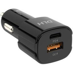 DLH Energy DLH adaptateur d'alimentation pour voiture - USB type A, 24 pin USB-C - 38 Watt