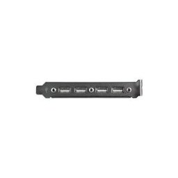 StarTech.com Equerre USB 4 ports - Adaptateur de Slot 4 ports USB 2.0 A Femelle - panneau USB - USB pour IDC 9 broches
