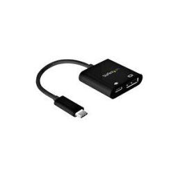 StarTech.com USB C to DisplayPort Adapter with Power Delivery, 8K 60Hz/4K 120Hz USB Type C to DP 1.4 Monitor Video Converter w/60W PD Pass-Through Charging, HBR3, Thunderbolt 3 Compatible - USB-C Male to DP Female (CDP2DP14UCPB) - adaptateur USB / Display