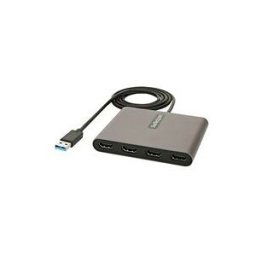 StarTech.com Adaptateur USB 3.0 vers 4x HDMI - Carte Video/Graphique Externe - Adaptateur USB Type-A vers Quadruple HDMI 1080p 60Hz - Convertisseur USB A vers HDMI - Windows Uniquement (USB32HD4) - cable adaptateur - HDMI / USB - 1 m