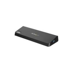 StarTech.com Station d'accueil USB 3.0 PC portable / Ultrabook - 2 sorties video HDMI / DisplayPort 4K, GbE, USB 3.0, charge rapide USB - station d'accueil - USB - HDMI, DP - 1GbE
