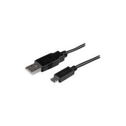 StarTech.com Cable de charge /synchronisation mobile USB A vers Micro B slim de 2 m - Cordon USB 2.0 pour smartphone / tablette M/M - Noir - cable USB - 2 m