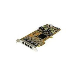 StarTech.com Carte reseau PCIe a 4 ports Gigabit Power over Ethernet - NIC PCI Express PSE / PoE - 1x PCIe - 4x RJ45 PoE - adaptateur reseau - PCIe x4 - Gigabit Ethernet x 4