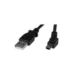 StarTech.com Cable Mini USB 1 m - A vers Mini B coude 90° vers le haut - Cable USB Mini B Angle Coude vers le haut - Noir 1m - cable USB - USB pour mini USB type B - 1 m