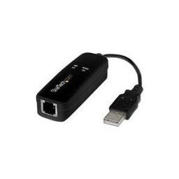 StarTech.com Modem fax USB 2.0, materiel externe 56K Dial Up V.92 Modem/Dongle/Adaptateur, Modem fax ordinateur/ordinateur portable, Prise USB vers telephone, Modem de donnees USB, Fax reseau/CMR/POS - Dongle modem 56K V.92 - fax / modem