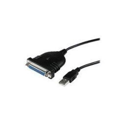 StarTech.com Cable Adaptateur de 1.80m USB vers 1 Port Parallele DB25 pour Imprimante - 1x USB A Male - 1x DB-25 Femelle - adaptateur parallele - USB 2.0 - IEEE 1284