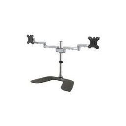 StarTech.com Pied pour ecran PC a double affichage - Multidirectionnel - Support de moniteur jusqu'a 32 en acier et aluminium (ARMDUALSS) pied - pour 2 moniteurs - noir, argent