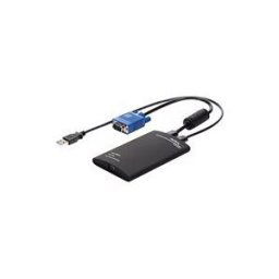 StarTech.com Adaptateur crash cart pour PC portable - Console KVM vers USB 2.0 - USB A (M) - PS/2 (M) - VGA (M) - KVM portable - commutateur KVM - 1 ports