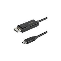 StarTech.com Cable USB C vers DisplayPort 1.2 4K 60Hz, 1m - Cable Adaptateur Video Bidirectionnel DP vers USB-C ou USB-C vers DP Reversible - HBR2/HDR - Cable pour Moniteur USB Type C/TB3 (CDP2DP1MBD) - Cable DisplayPort - 24 pin USB-C pour DisplayPort -