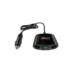 DLH Energy DLH separateur galvanique + adaptateur d'alimentation de voiture - 2 x USB, 2 x allume-cigares d'automobile - 150 Watt