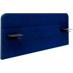 Tête de Lit Lounge TEMPUR® Velours Bleu Roi (sur commande) 320 x 120 x 9 cm (dont éco-part 3 )