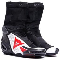 Dainese - Axial 2 Air Boots - Cuir - Men - Black/white/lava-red - 43