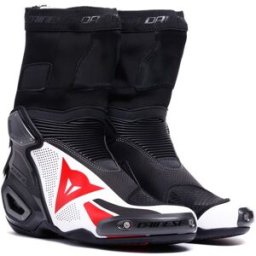 Dainese - Axial 2 Air Boots - Cuir - Men - Black/white/lava-red - 42