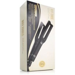 Hot Tools Pro Artist Black Gold Collection Dual Plate Salon Straightener + Exclusive Silk Hair Wrap