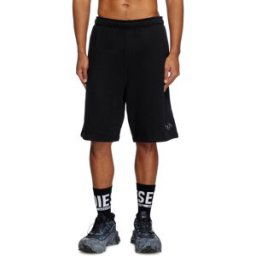 Diesel - Short de survêtement avec Oval D argenté - Shorts - Homme - Noir S