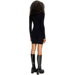 Diesel - Robe décolletée en maille côtelée - Robes - Femme - Noir S