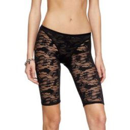 Diesel - Short en dentelle camouflage avec plaque Oval D - Pantalons - Femme - Noir L