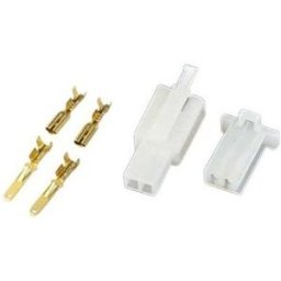 Connecteur 2 cosses avec broches mâle et femelle Brazoline