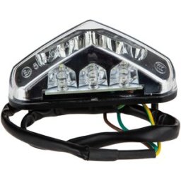 Feu arrière universel Replay à leds triangle blanc