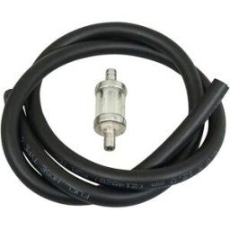 1Tek Tuning Kit durite d‘essence 8x12 noir 1m avec filtre à essence cylindrique