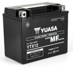 Batterie Yuasa YTX12-BS 12V 10,5 Ah prête à l’emploi