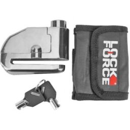 Antivol bloque disque Lock-Force Chromé avec alarme