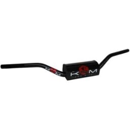 Guidon noir / rouge KRM Pro Ride Ø 28,6 avec mousse