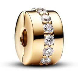 Pandora Charm Clip Rangée Scintillante Incolore female