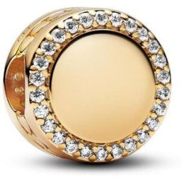 Pandora Charm Bouton Scintillant Gravable female