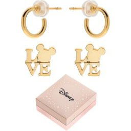 Lot de 2 paires de boucles d'oreilles Disney - Mickey unisex