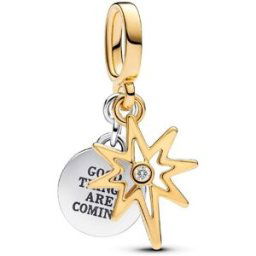 Pandora Charm Pendant Gravable Diamant de Synthèse Étoile Polaire female