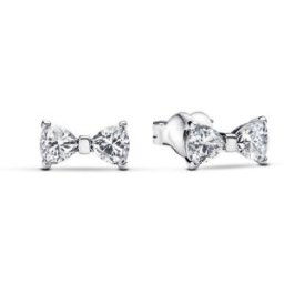 Pandora Clous d?Oreilles Petit N?ud Scintillant female