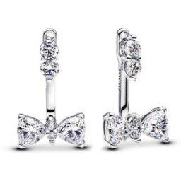 Pandora Pendants d?Oreilles N?ud Scintillant female