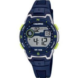 Montre Homme Calypso Digital Crush - K5853-3 Bracelet Silicone Bleu Marine male