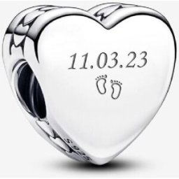 Pandora Charm C?ur Gravable female