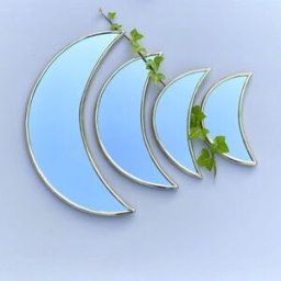 Pxwp Miroir demi-lune doré - S
