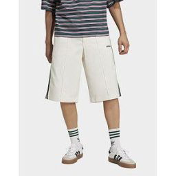 JD Sports adidas Bermuda 28 cm 3 bandes coupe ample boutons '80s - Off White, Off White