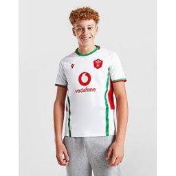 JD Sports Macron Maillot Extérieur Pays de Galles Rugby 2024/25 Junior - White, White